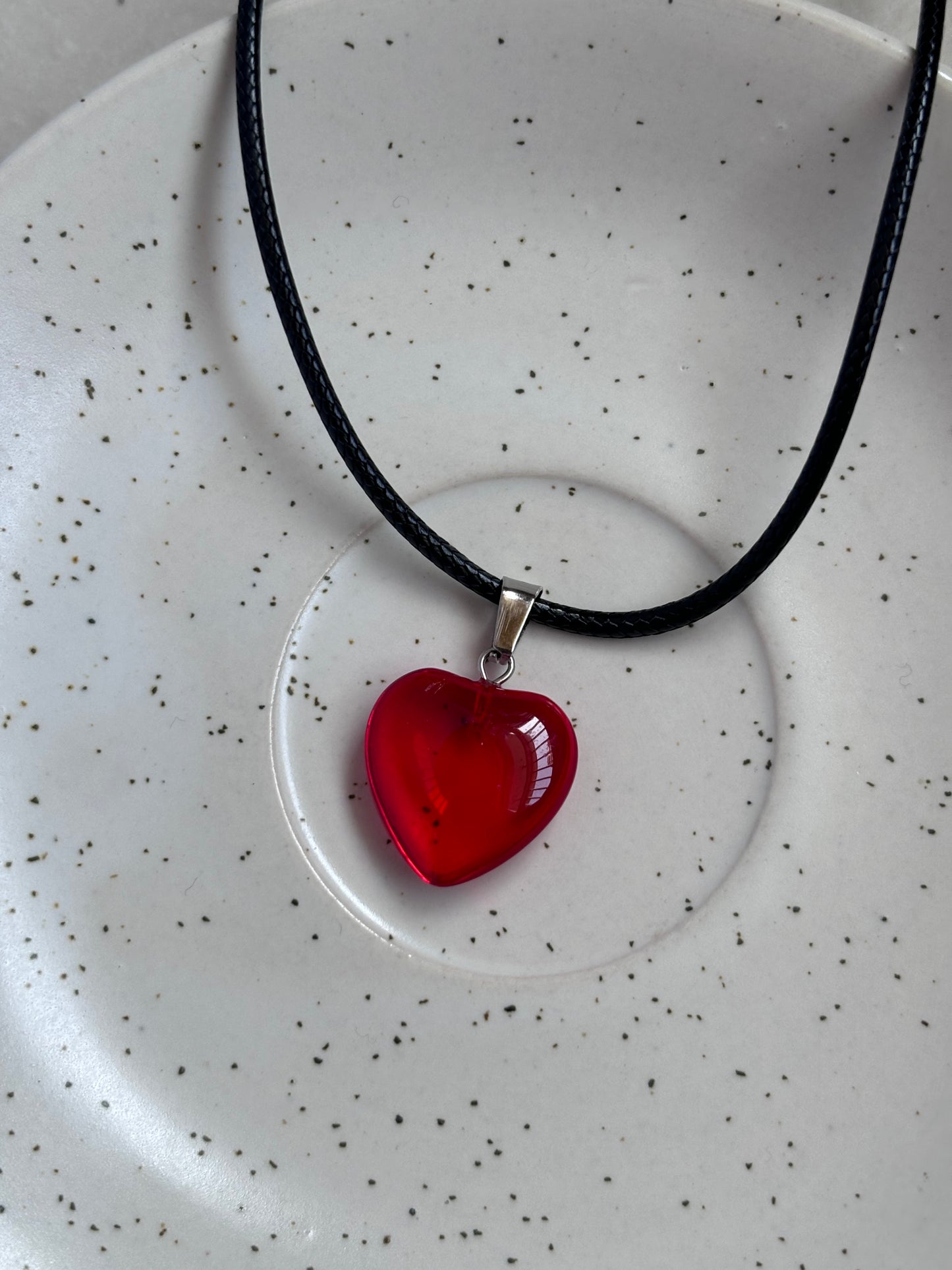 Red Heart Cord Chain