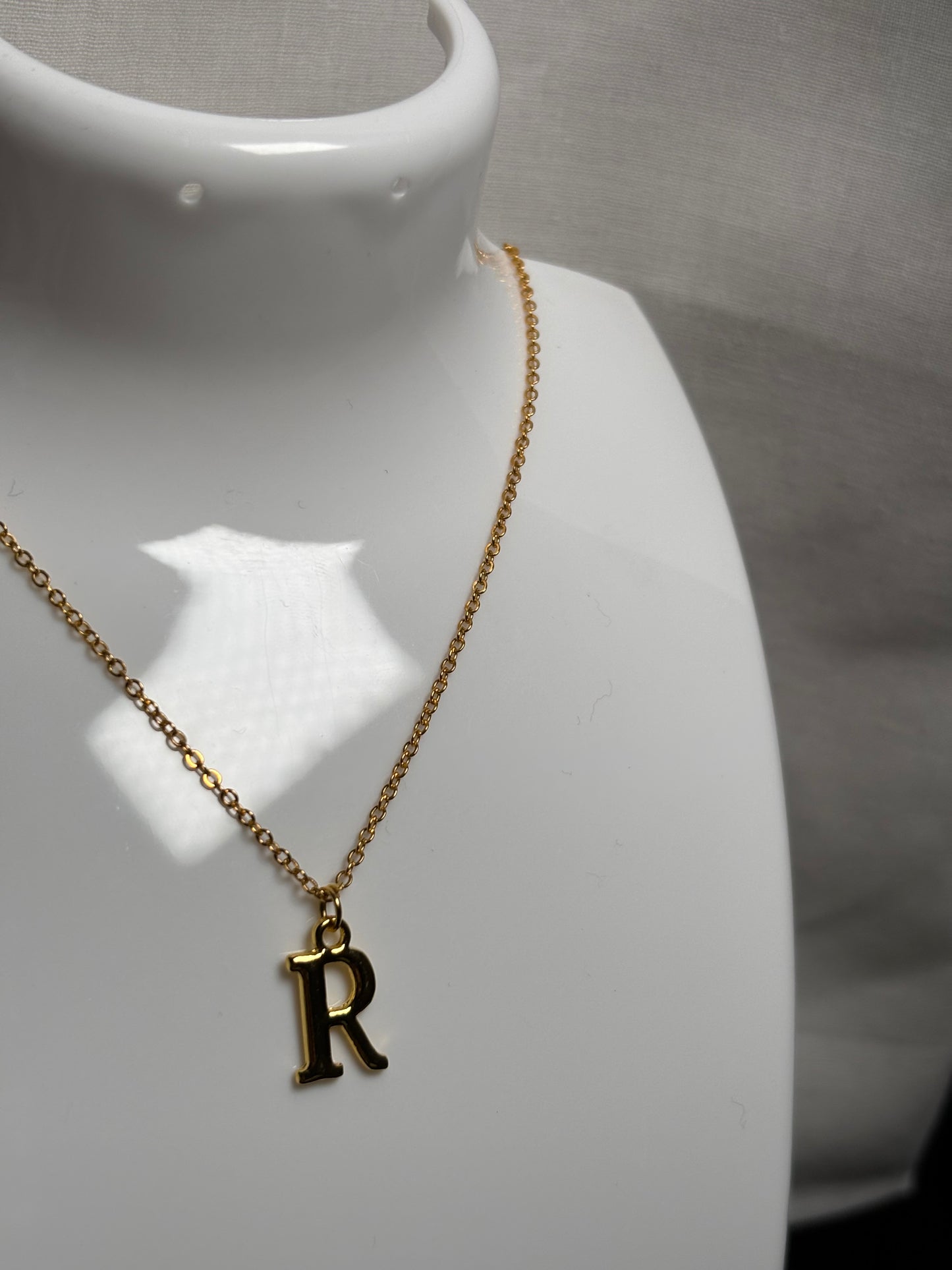 Golden Initial Necklaces