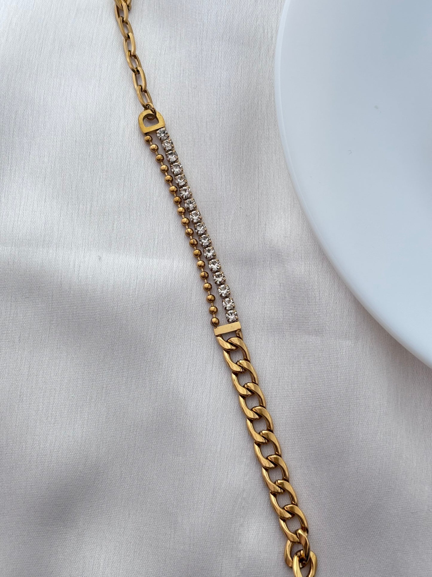 Celestial Sparkle Mixed Link Bracelet