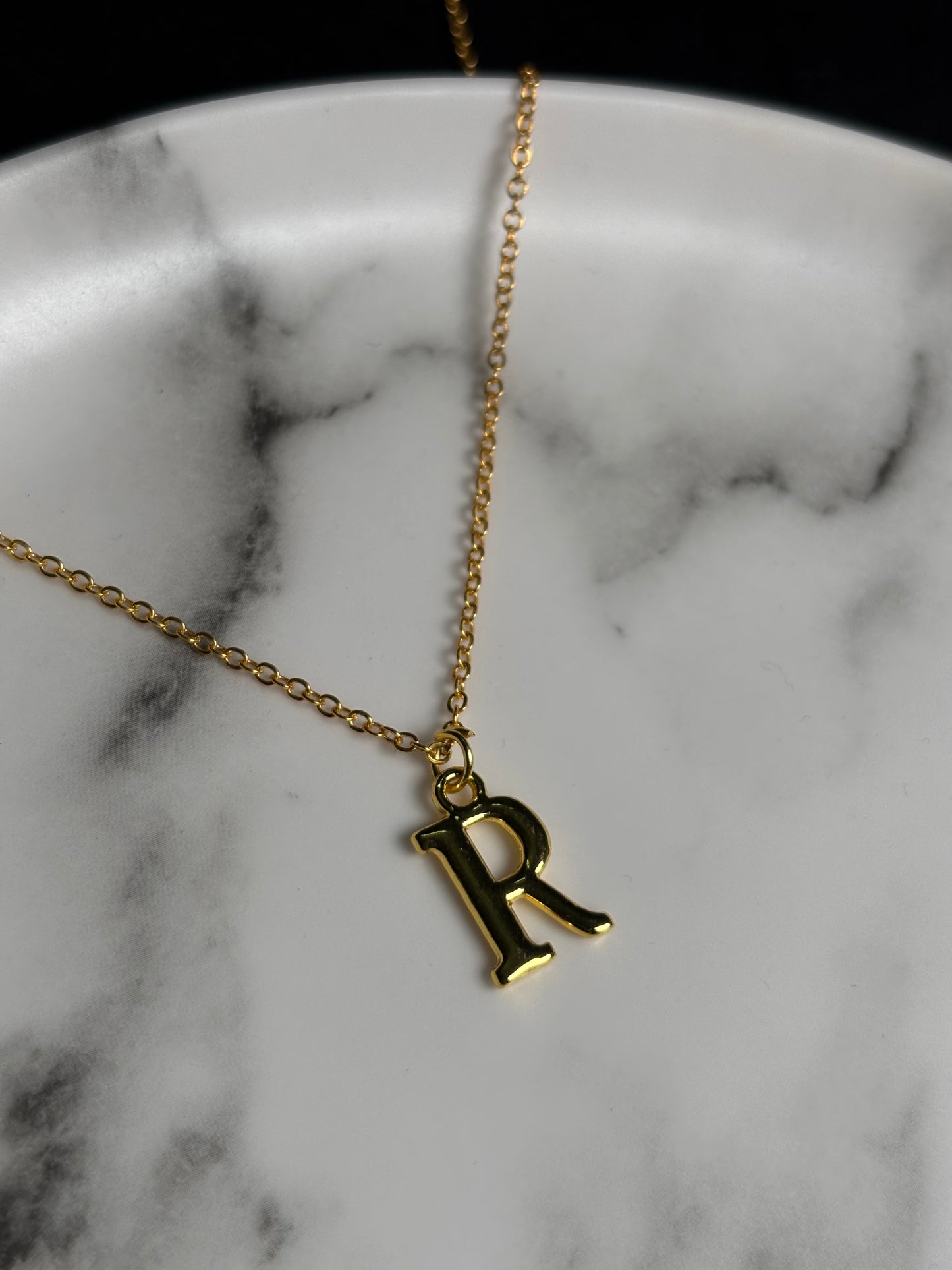 Golden Initial Necklaces