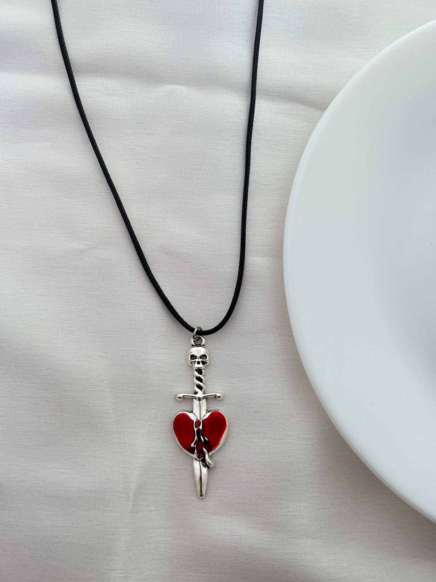 Skull & Sword Broken Heart Cord