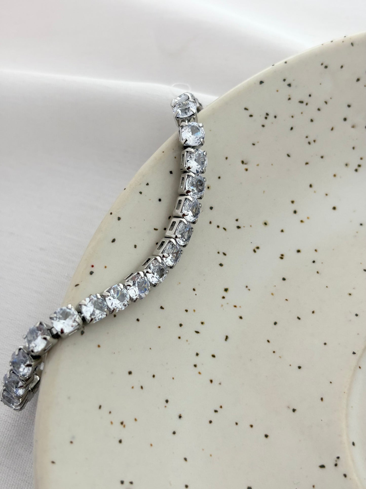 Silver CZ Tennis Bracelet