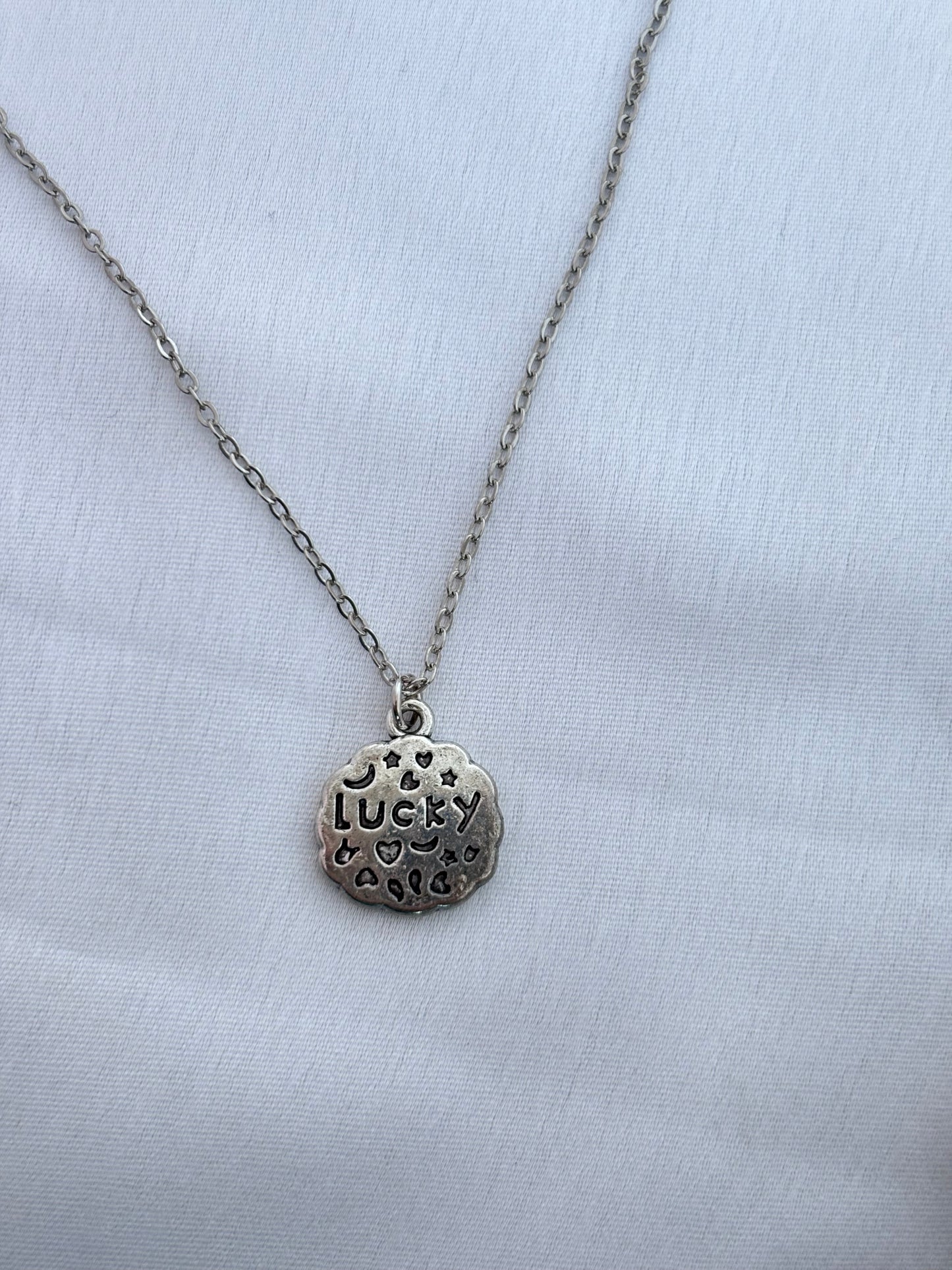 Silver Lucky Charm Necklace