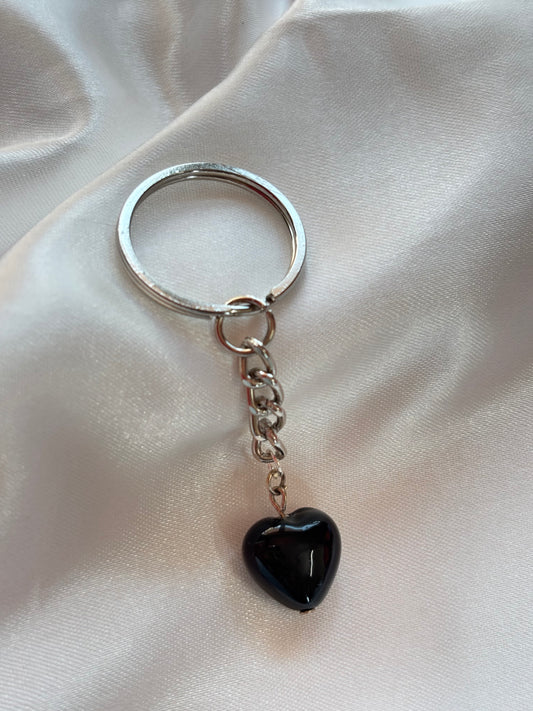 Black Heart Keychain