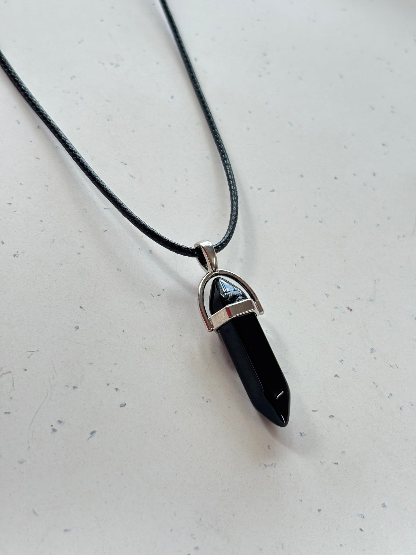 Black Pendant Necklace Cord