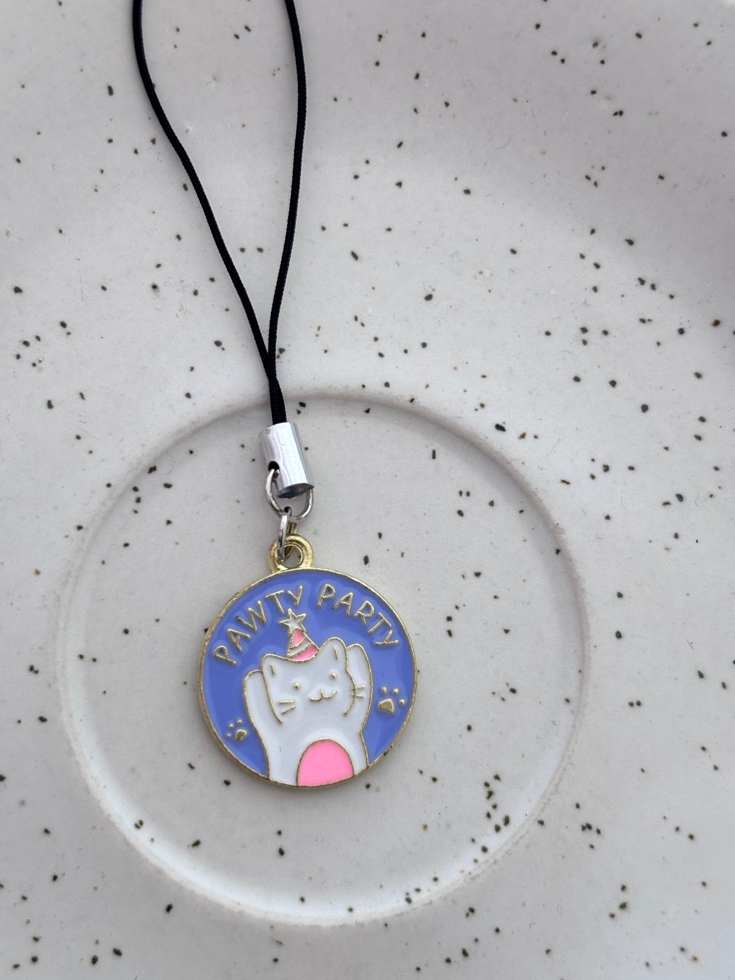 Pawty Party Cat Phone Charm