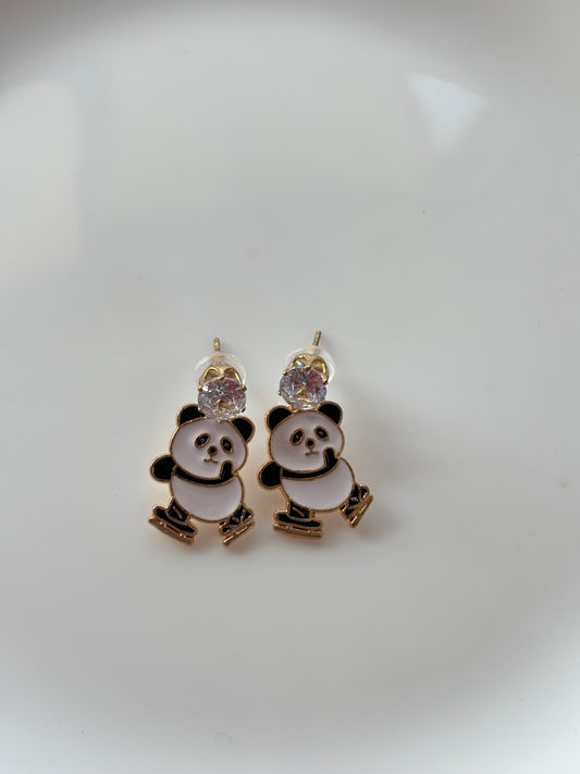 Panda Earrings