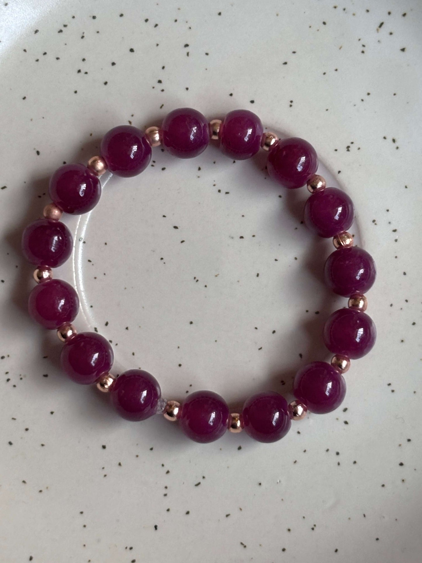 Maroon Gold Bracelet