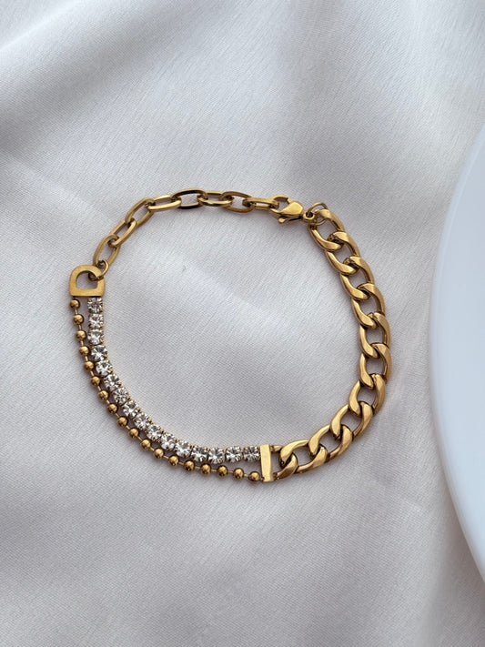 Celestial Sparkle Mixed Link Bracelet