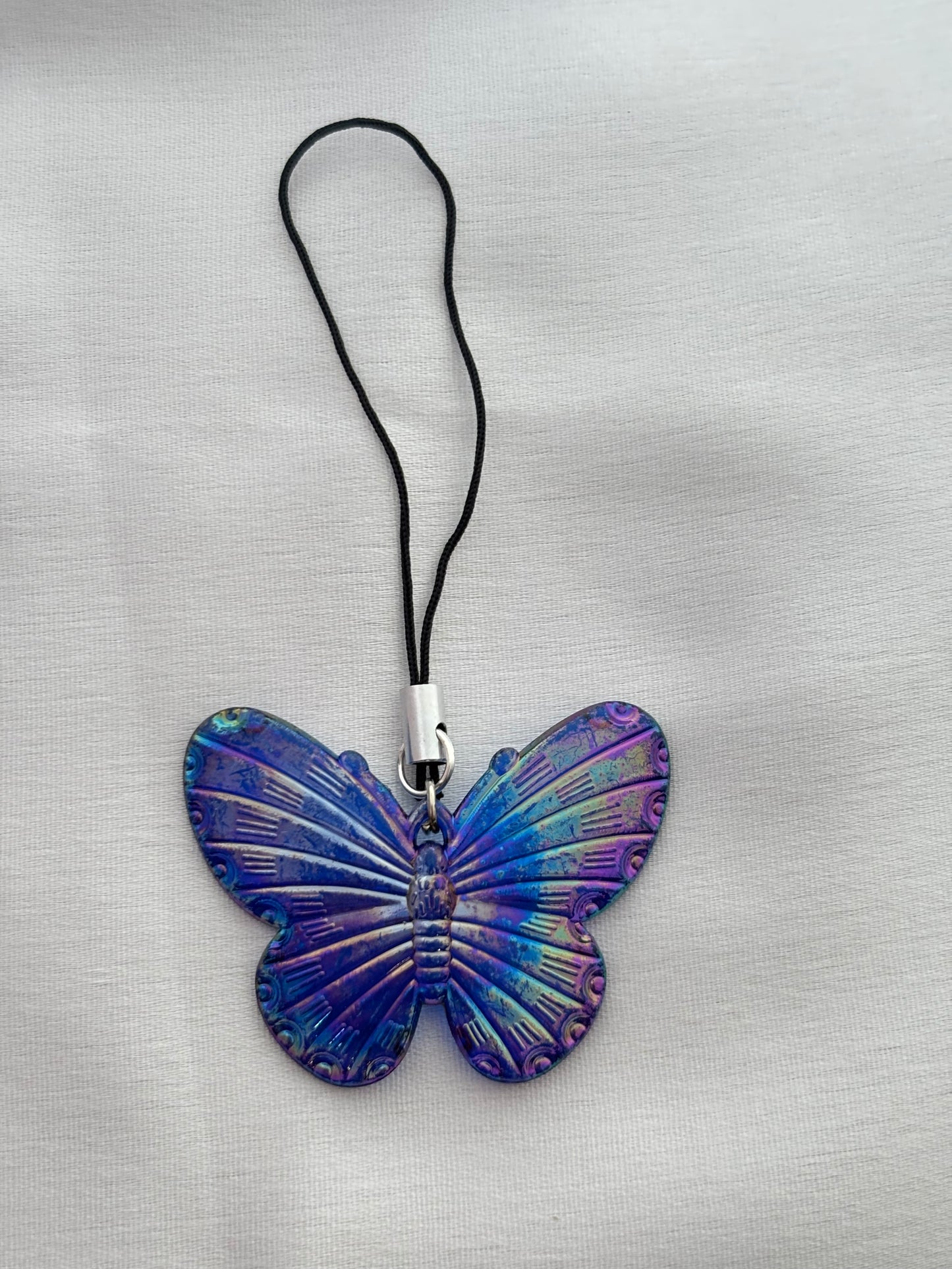 Blue Holographic Butterfly Charm 🦋
