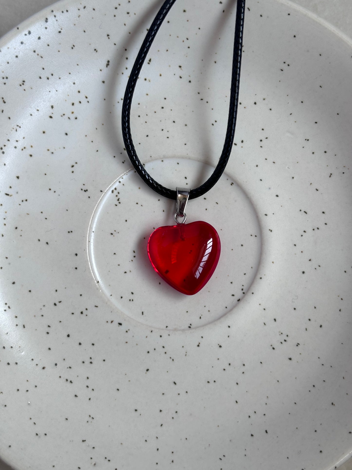 Red Heart Cord Chain