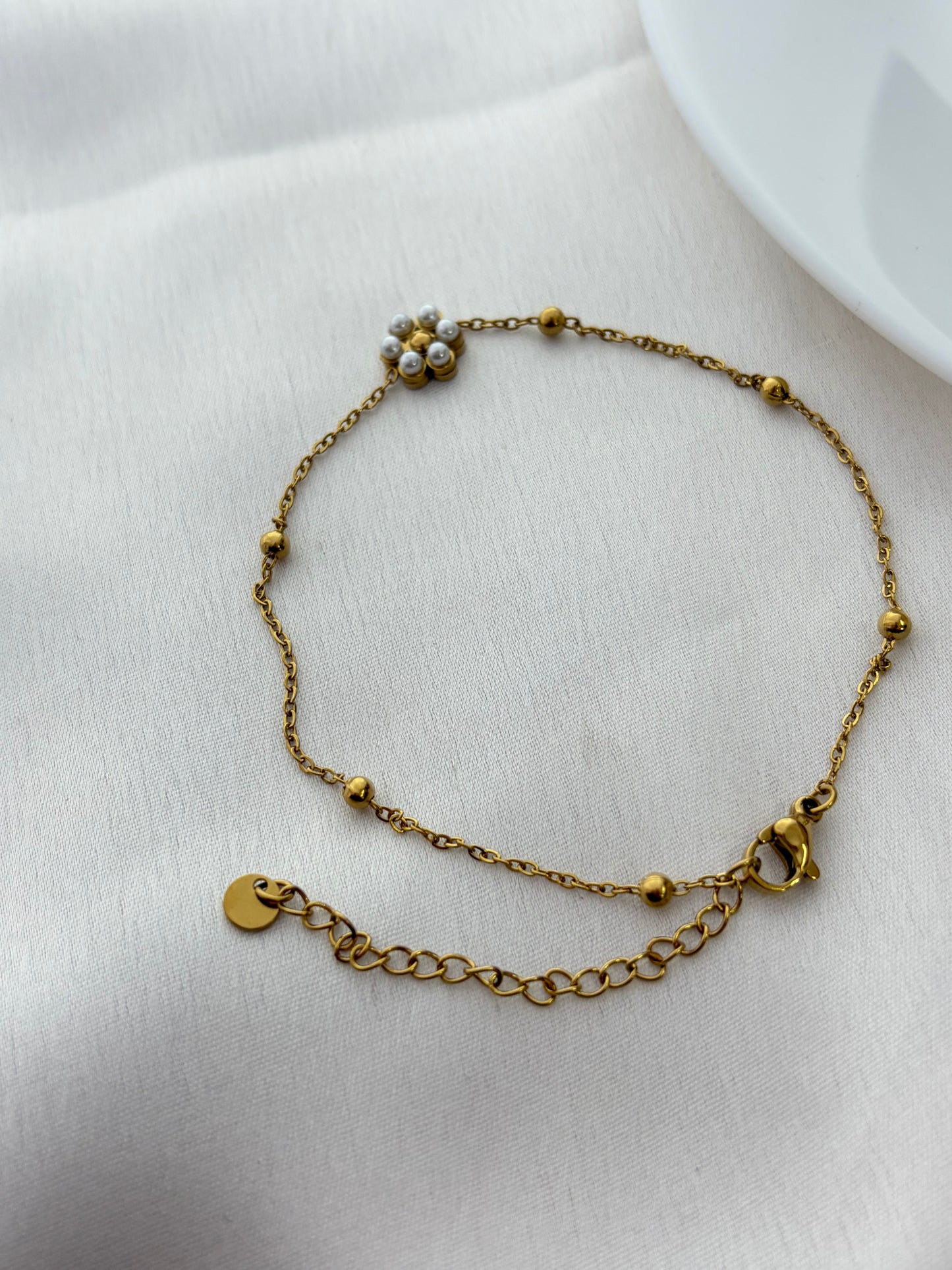Pearl Flower Anklet