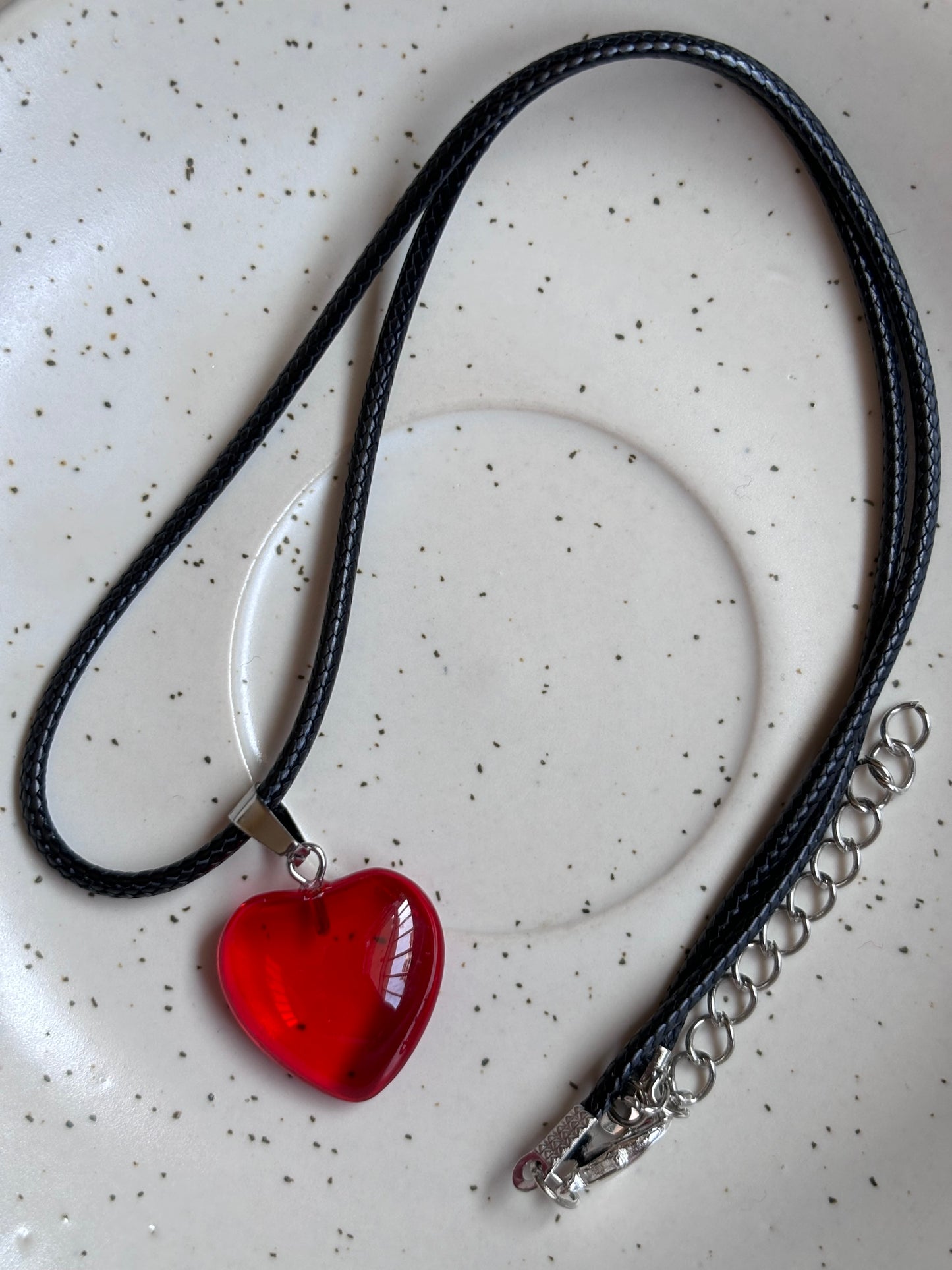 Red Heart Cord Chain