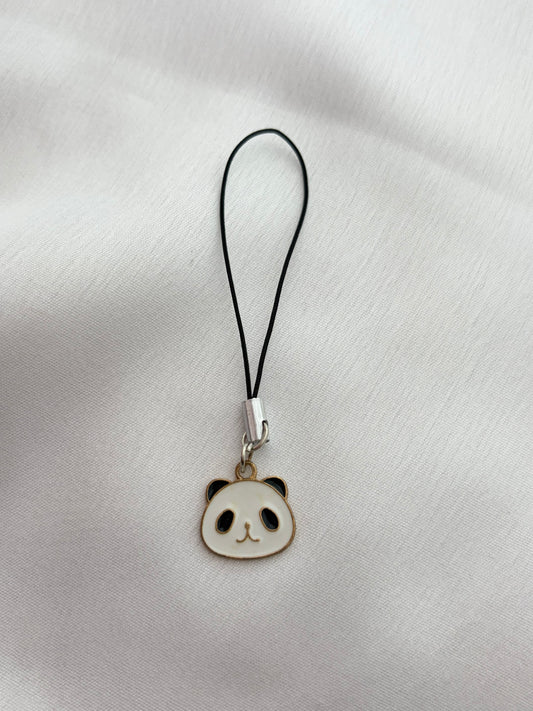 Cute Panda Face Phone Charm