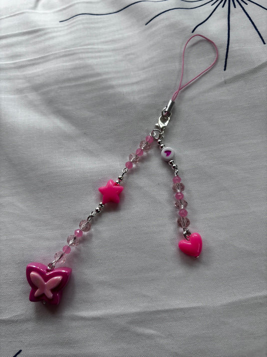 Pink Phone Charm