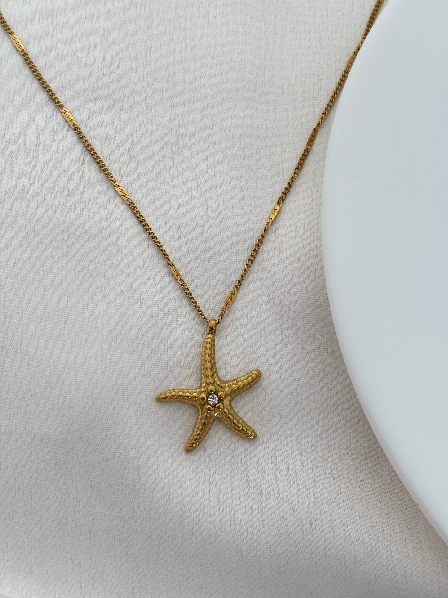 Starfish Pendant Anti Tarnish Necklace