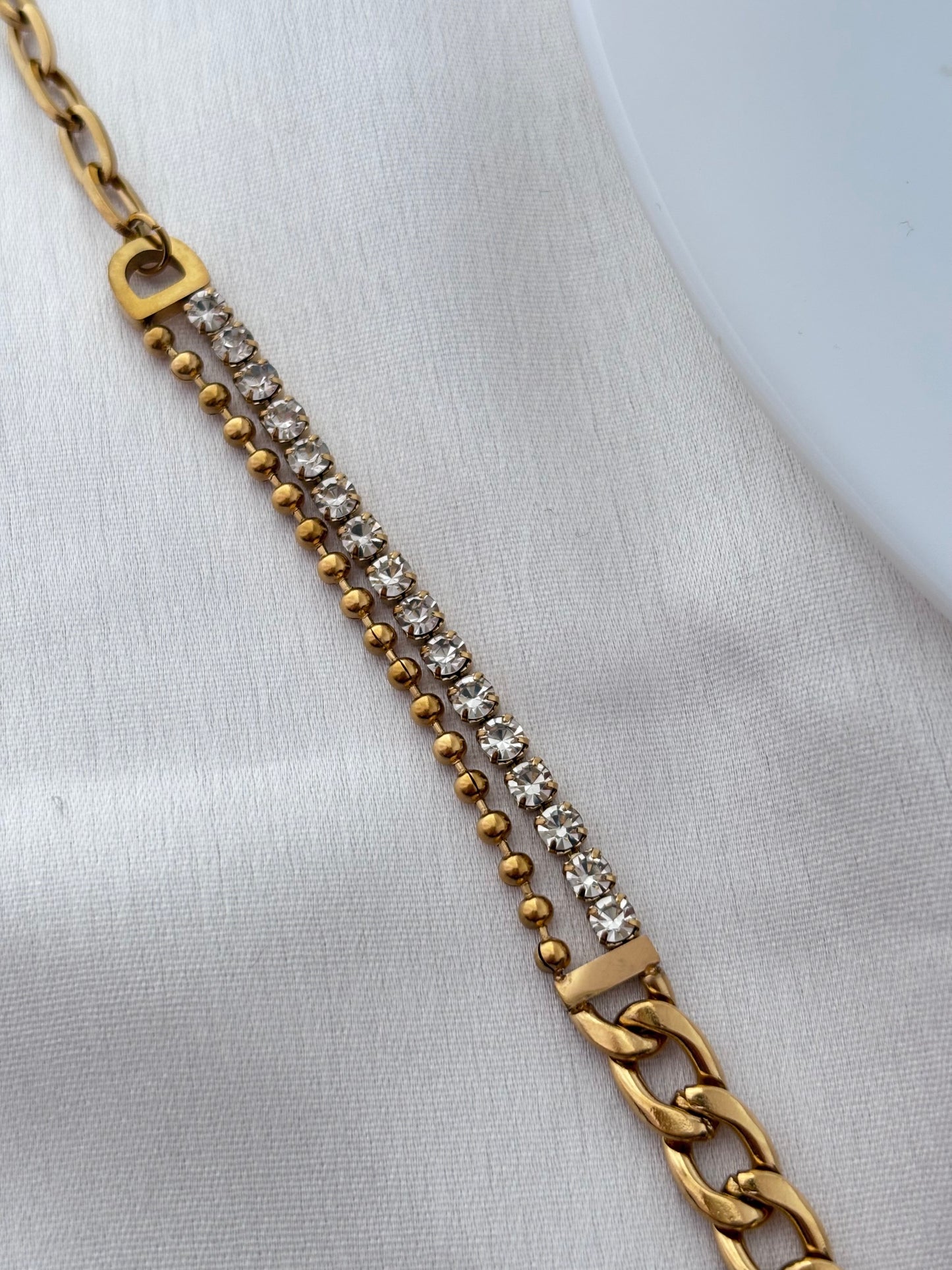 Celestial Sparkle Mixed Link Bracelet