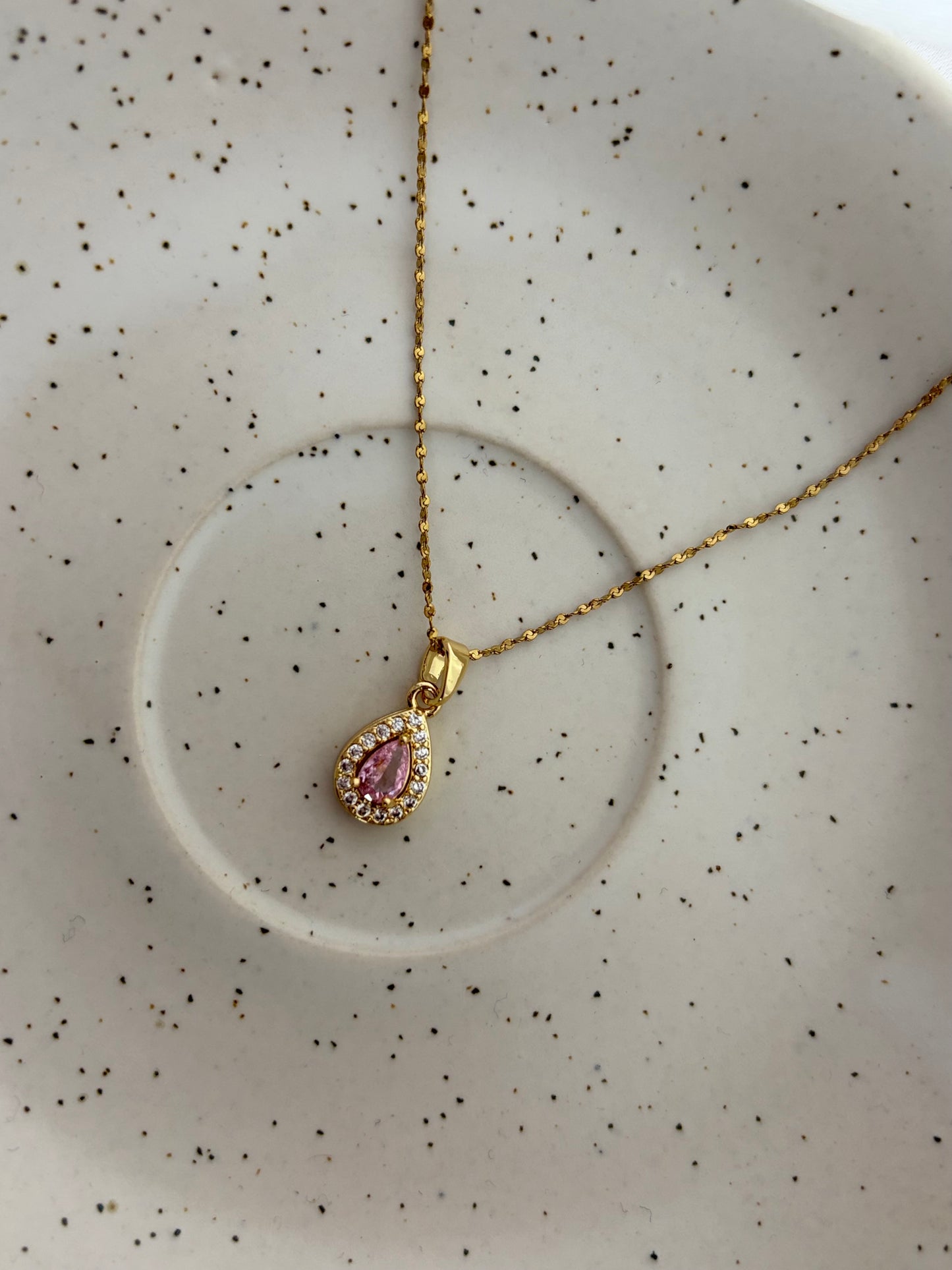 Pink Crystal Necklace