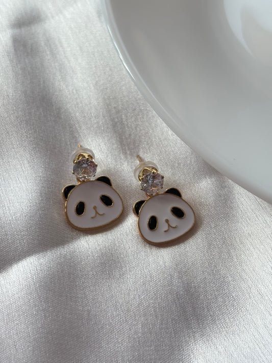 Panda earrings