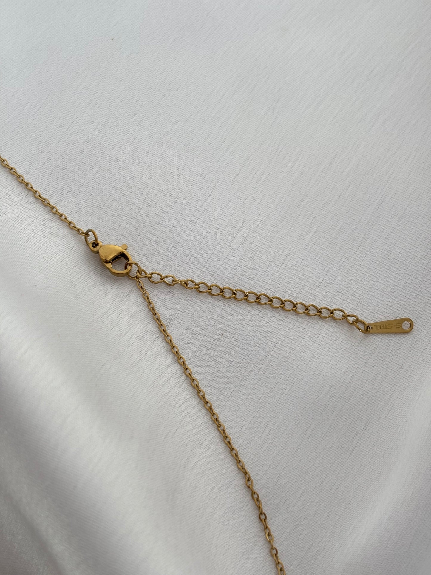 Gold Abstract Organic Necklace