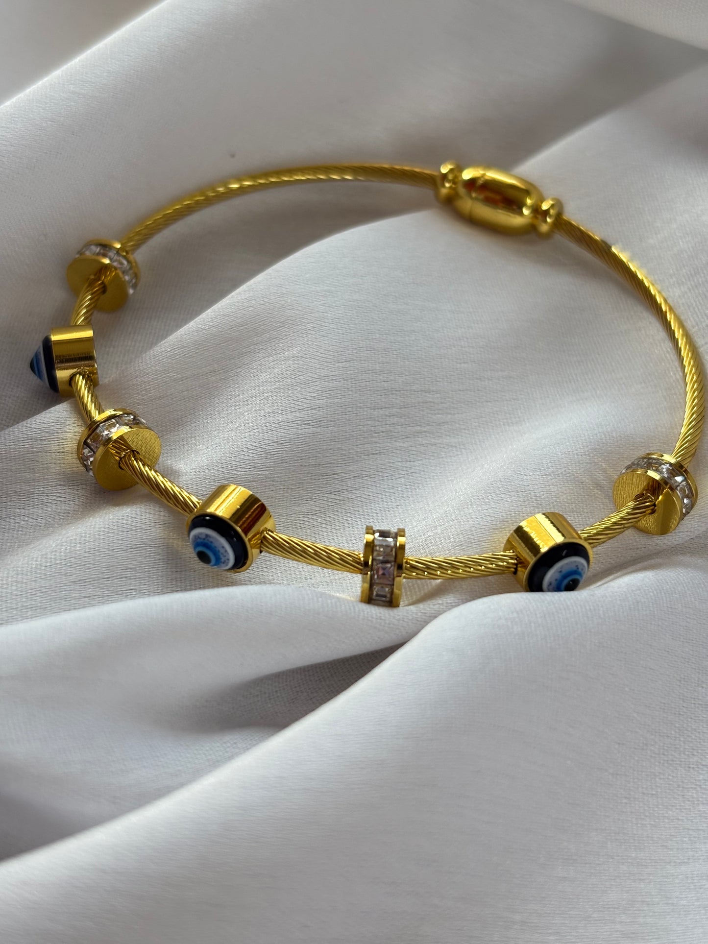 Anti Tarnish Evil Eye Bracelet