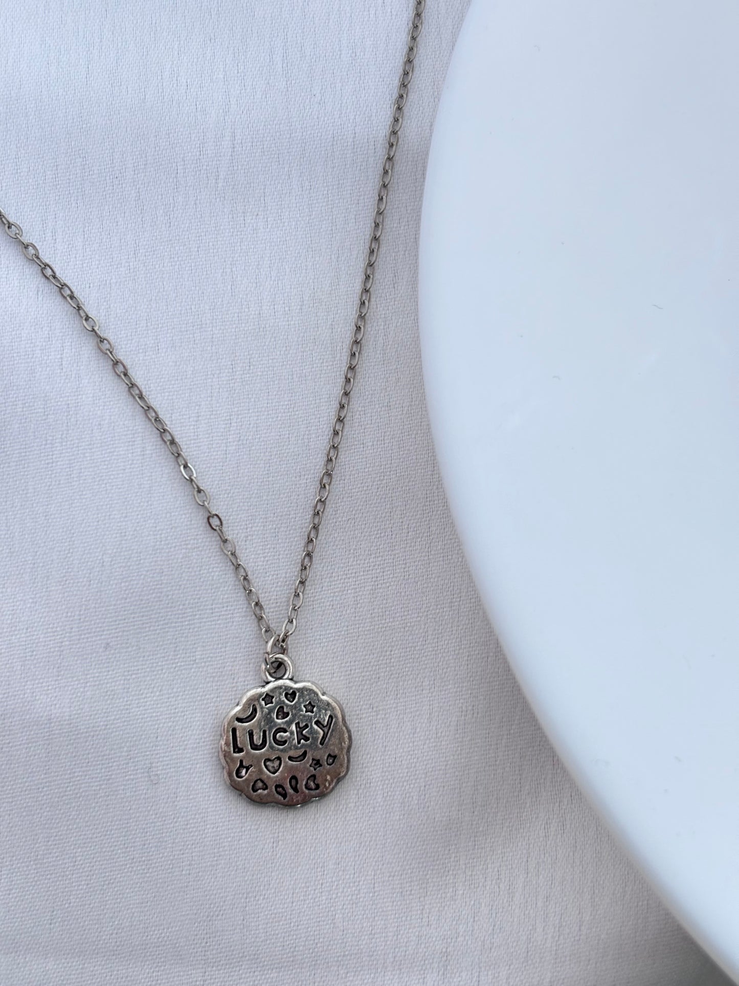 Silver Lucky Charm Necklace