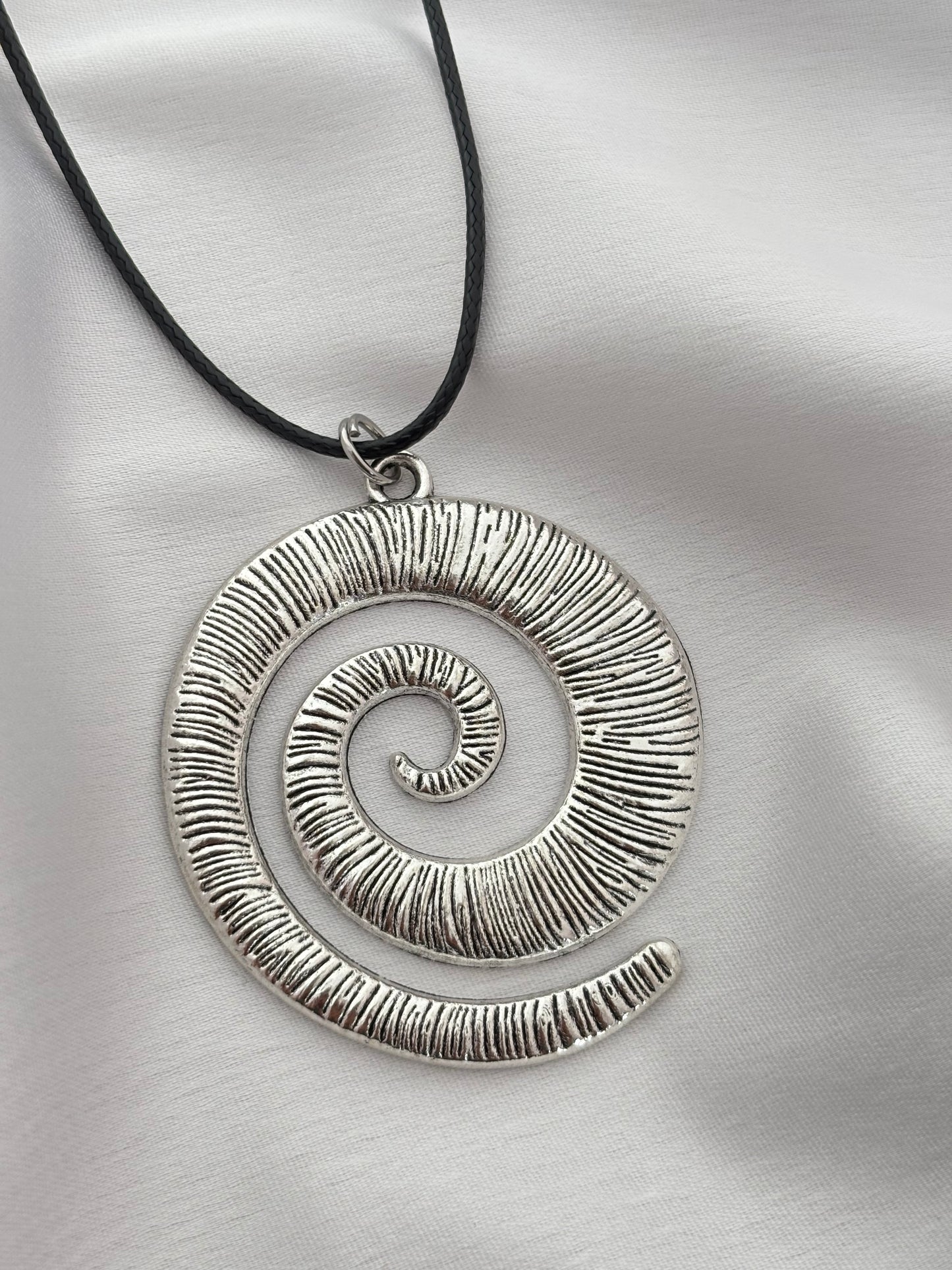 Eclipse Swirl Cord Necklace