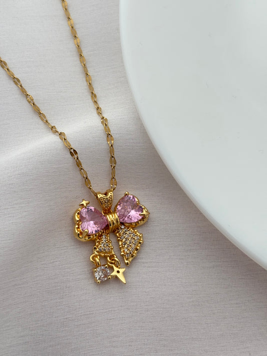 Anti-Tarnish Bow Necklace