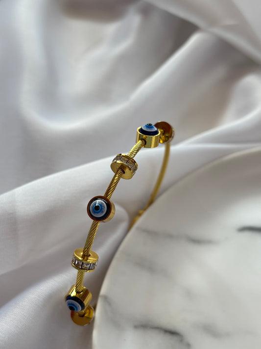 Anti Tarnish Evil Eye Bracelet