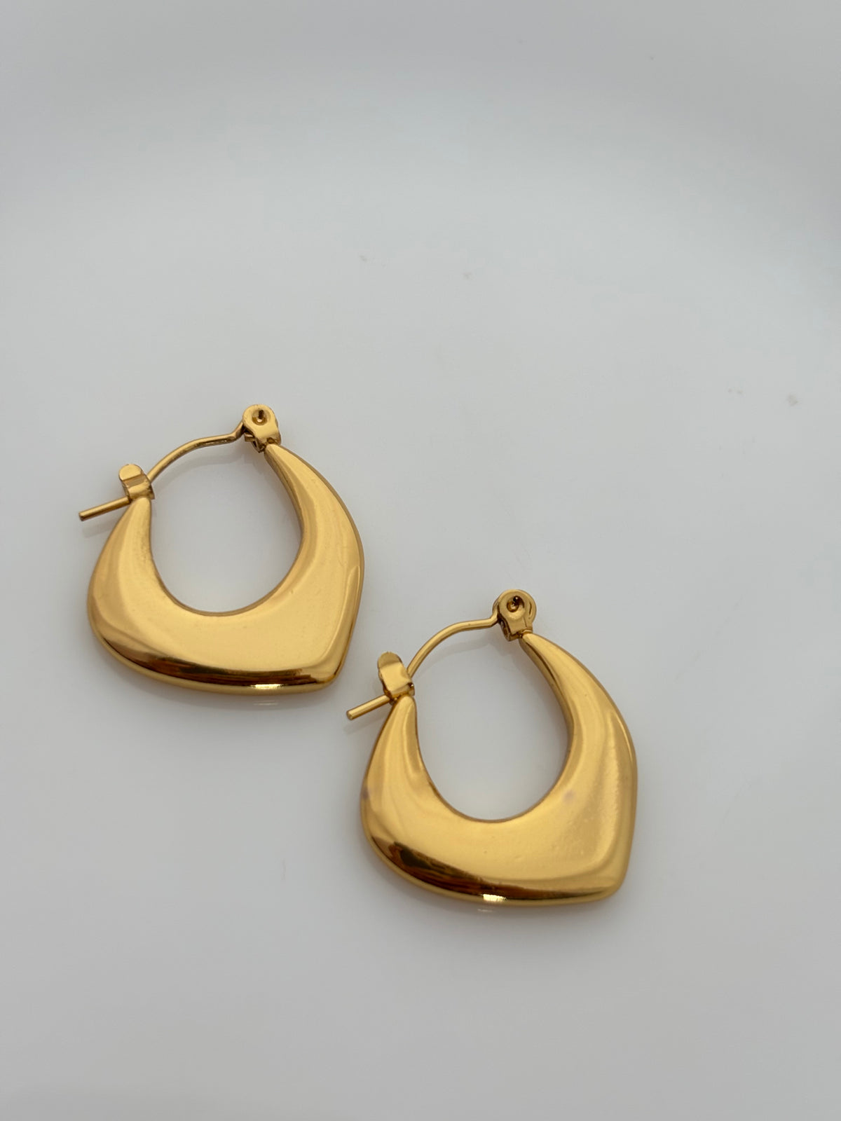 Chunky Gold Hoop AT  Earrings
