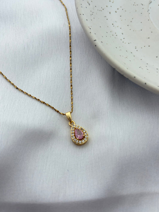 Pink Crystal Necklace